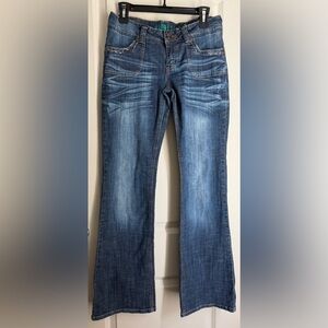 Hydraulic Kenny  Blue Flare Jeans 32 boot hipster boho western hippie rodeo